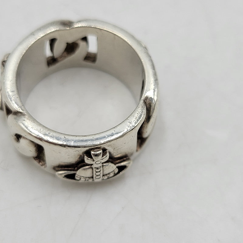 【中古品】【メンズ/レディース】 Vivienne Westwood ヴィヴィアンウエストウッド 925 RING リング 指輪 アクセサリー 182-260512-as-33-izu サイズ：M カラー：シルバー 万代Net店