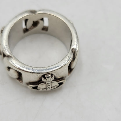 【中古品】【メンズ/レディース】 Vivienne Westwood ヴィヴィアンウエストウッド 925 RING リング 指輪 アクセサリー 182-260512-as-33-izu サイズ：M カラー：シルバー 万代Net店