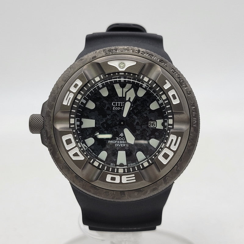 【中古品】【メンズ/レディース】 CITIZEN シチズン × GODZILLA ゴジラ PROMASTER MARINE ECO-DRIVE DIVERS WATCH B873-007FM03 BJ8056-01E プロマスター マリン エコドライブ 腕時計 197-260512-as-29-izu カラー：ブラック 万代Net店