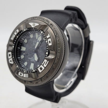 【中古品】【メンズ/レディース】 CITIZEN シチズン × GODZILLA ゴジラ PROMASTER MARINE ECO-DRIVE DIVERS WATCH B873-007FM03 BJ8056-01E プロマスター マリン エコドライブ 腕時計 197-260512-as-29-izu カラー：ブラック 万代Net店