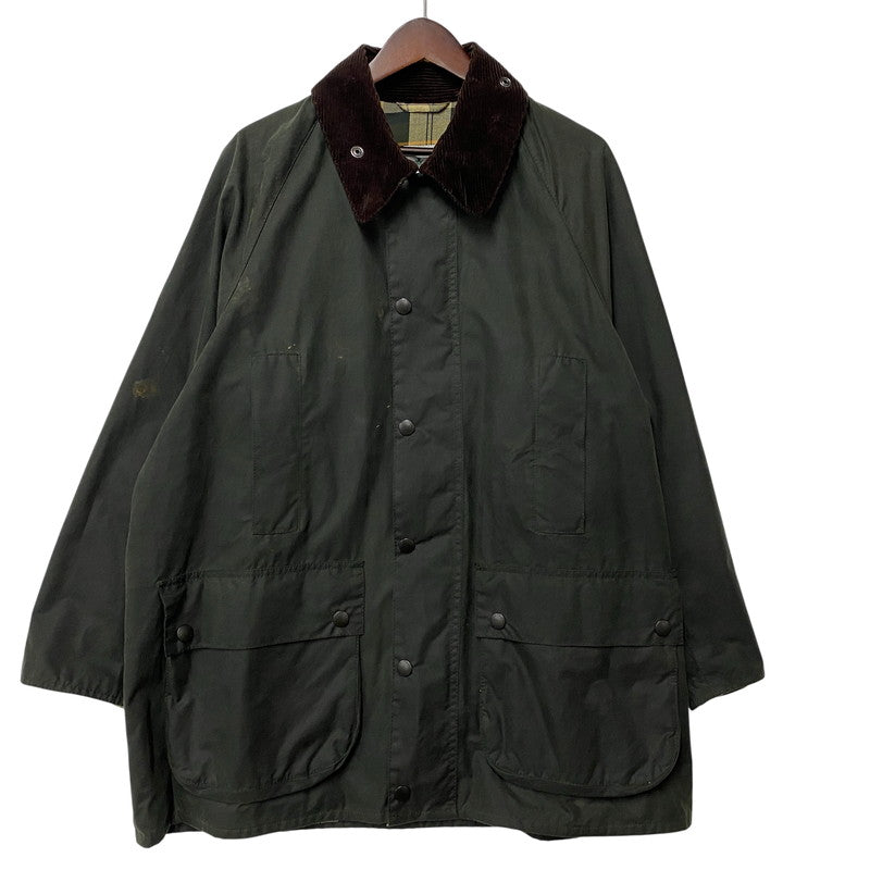 【現状渡し品】【メンズ】 BARBOUR バーブァー 2102069 MWX1680SG91 21AW OS WAX BEAUFORT JACKET ワックス ビューフォート ジャケット アウター 144-260512-ya-01-izu サイズ：38 カラー：カーキ 万代Net店