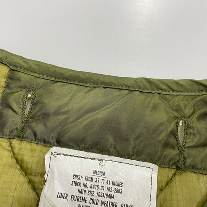 【中古品】【メンズ】 USED DLA100-83-C-0712 M-65 QUILTING LINER キルティング ライナー アウター 146-260522-kh-13-izu サイズ：M カラー：オリーブ 万代Net店