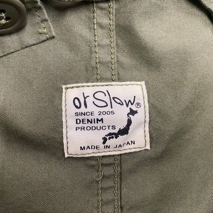 【中古品】【メンズ】 orSlow オアスロウ M-65 FISH TAIL COAT フィッシュテールコート アウター 140-260516-as-07-izu サイズ：4 カラー：グリーン 万代Net店