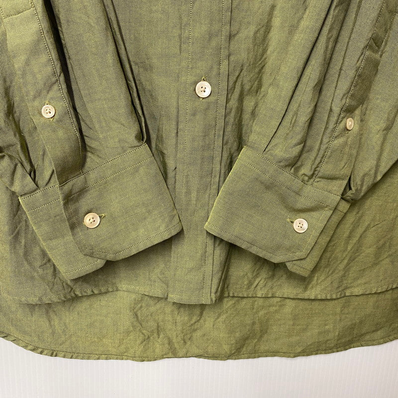 【中古品】【メンズ】 AURALEE オーラリー A22AS01FO FINX OX CHAMBRAY SHIRTS フィンクス オックス シャンブレー シャツ トップス 140-260513-kh-09-izu サイズ：4 カラー：ライトグリーン系 万代Net店