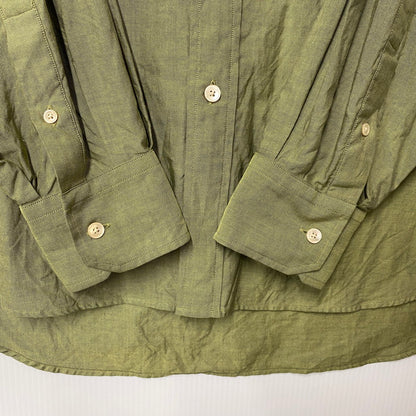 【中古品】【メンズ】 AURALEE オーラリー A22AS01FO FINX OX CHAMBRAY SHIRTS フィンクス オックス シャンブレー シャツ トップス 140-260513-kh-09-izu サイズ：4 カラー：ライトグリーン系 万代Net店