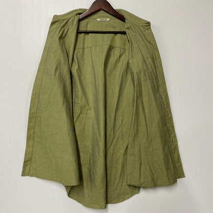 【中古品】【メンズ】 AURALEE オーラリー A22AS01FO FINX OX CHAMBRAY SHIRTS フィンクス オックス シャンブレー シャツ トップス 140-260513-kh-09-izu サイズ：4 カラー：ライトグリーン系 万代Net店