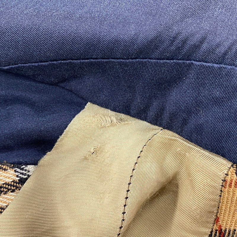 【中古品】【メンズ】 BURBERRYS バーバリーズ 70-80S NOVA CHECK LINER SWINGTOP JACKET ノバ チェック ライナー スイングトップ ジャケット アウター 141-260512-ya-06-izu サイズ：下記参照 カラー：NAVY 万代Net店