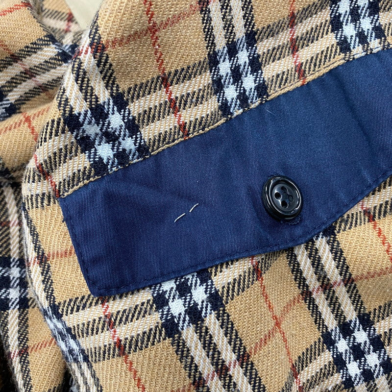 【中古品】【メンズ】 BURBERRYS バーバリーズ 70-80S NOVA CHECK LINER SWINGTOP JACKET ノバ チェック ライナー スイングトップ ジャケット アウター 141-260512-ya-06-izu サイズ：下記参照 カラー：NAVY 万代Net店