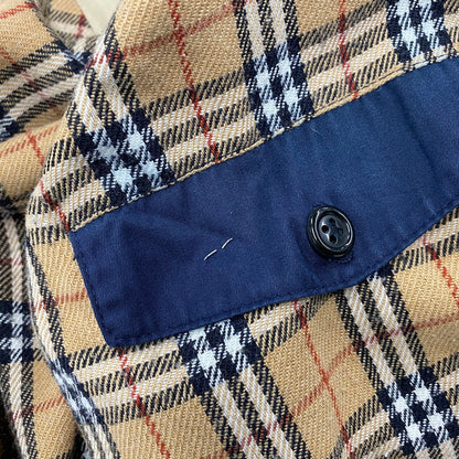 【中古品】【メンズ】 BURBERRYS バーバリーズ 70-80S NOVA CHECK LINER SWINGTOP JACKET ノバ チェック ライナー スイングトップ ジャケット アウター 141-260512-ya-06-izu サイズ：下記参照 カラー：NAVY 万代Net店