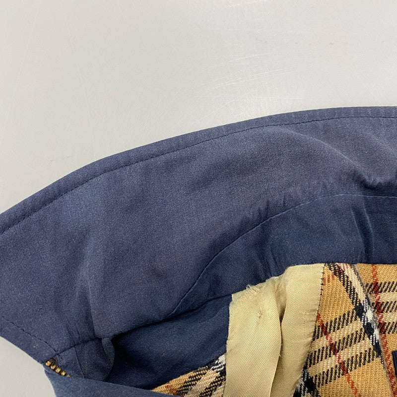 【中古品】【メンズ】 BURBERRYS バーバリーズ 70-80S NOVA CHECK LINER SWINGTOP JACKET ノバ チェック ライナー スイングトップ ジャケット アウター 141-260512-ya-06-izu サイズ：下記参照 カラー：NAVY 万代Net店