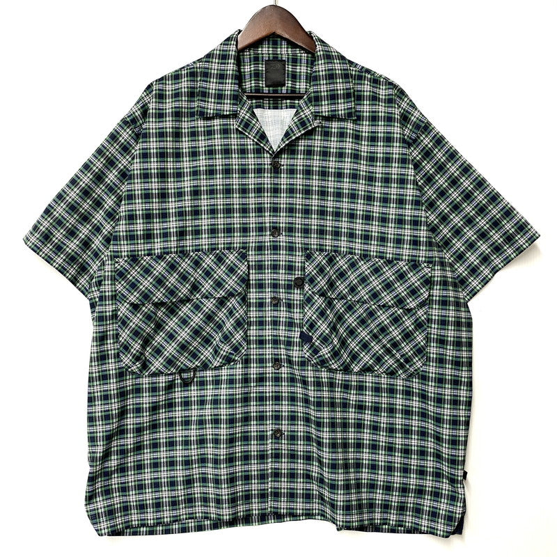 【中古品】【メンズ】 DAIWA PIER39 ダイワ ピア39 BE-89022 TECH REGULAR COLLAR SHIRTS SS テック レギュラー カラー シャツ ショートスリーブ トップス 144-260513-kh-05-izu サイズ：L カラー：マルチ 万代Net店