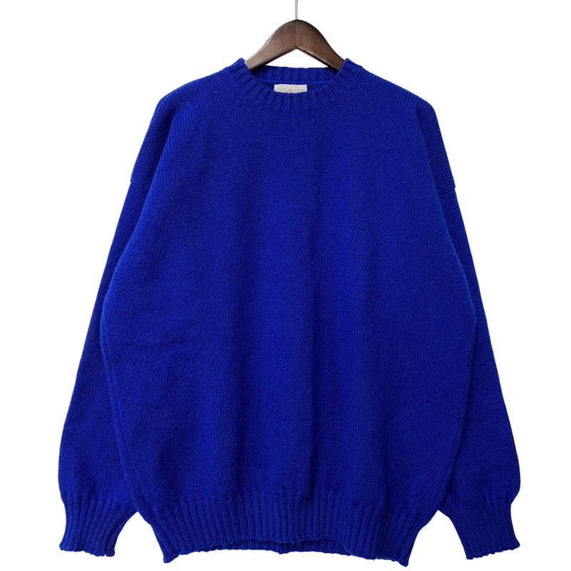 【中古品】【メンズ】 JAMIESON'S ジャミーソンズ WOOL KNIT SWEATER ウール ニット セーター トップス 141-260523-kh-06-izu サイズ：XL カラー：ブルー 万代Net店