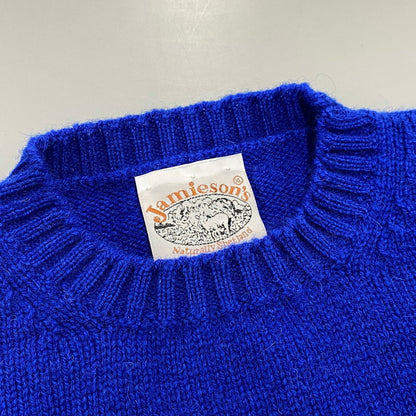 【中古品】【メンズ】 JAMIESON'S ジャミーソンズ WOOL KNIT SWEATER ウール ニット セーター トップス 141-260523-kh-06-izu サイズ：XL カラー：ブルー 万代Net店
