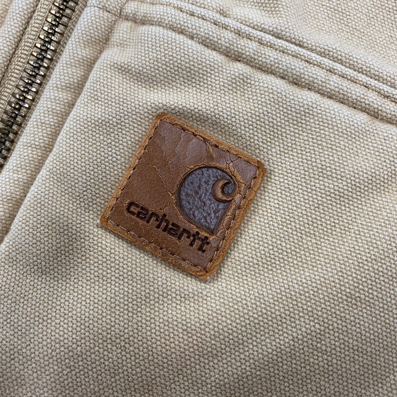 【中古品】【メンズ】 CARHARTT カーハート メキシコ製 BOA LINER DUCK VEST ボア ライナー ダック ベスト アウター 146-260512-ya-04-izu サイズ：XL カラー：BEIGE 万代Net店