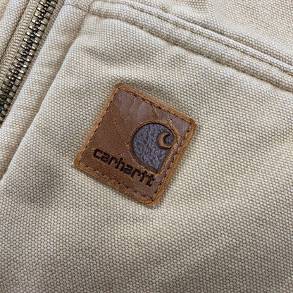【中古品】【メンズ】 CARHARTT カーハート メキシコ製 BOA LINER DUCK VEST ボア ライナー ダック ベスト アウター 146-260512-ya-04-izu サイズ：XL カラー：BEIGE 万代Net店