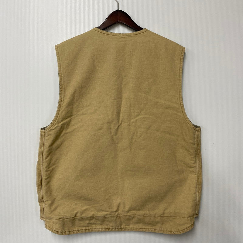 【中古品】【メンズ】 CARHARTT カーハート メキシコ製 BOA LINER DUCK VEST ボア ライナー ダック ベスト アウター 146-260512-ya-04-izu サイズ：XL カラー：BEIGE 万代Net店