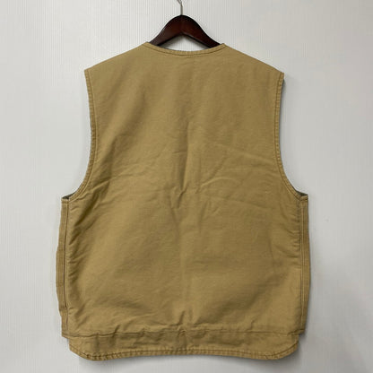 【中古品】【メンズ】 CARHARTT カーハート メキシコ製 BOA LINER DUCK VEST ボア ライナー ダック ベスト アウター 146-260512-ya-04-izu サイズ：XL カラー：BEIGE 万代Net店