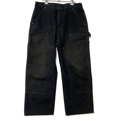 【中古品】【メンズ】 CARHARTT カーハート B136 BLK DOUBLE FRONT WASHED DUCK WORK PANT ブラック ダブルフロント ウォッシュド ダック ワークパンツ ズボン ボトムス 157-260515-ya-05-izu サイズ：32×30 カラー：BLACK 万代Net店