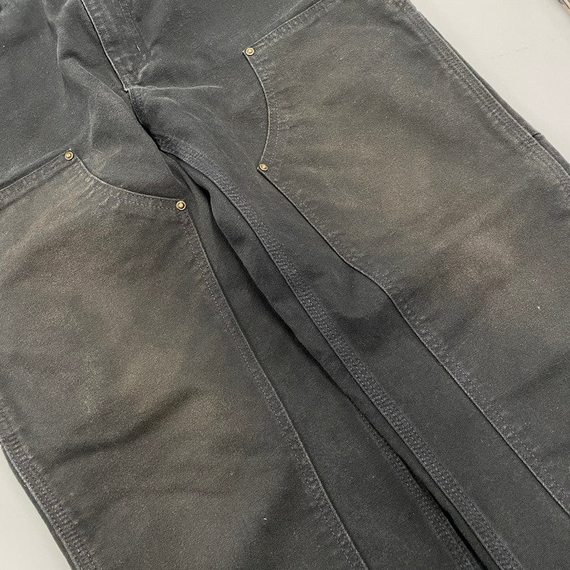【中古品】【メンズ】 CARHARTT カーハート B136 BLK DOUBLE FRONT WASHED DUCK WORK PANT ブラック ダブルフロント ウォッシュド ダック ワークパンツ ズボン ボトムス 157-260515-ya-05-izu サイズ：32×30 カラー：BLACK 万代Net店