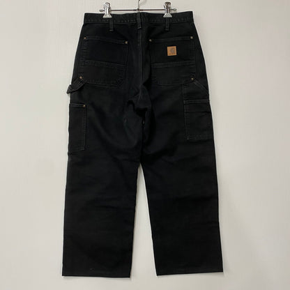 【中古品】【メンズ】 CARHARTT カーハート B136 BLK DOUBLE FRONT WASHED DUCK WORK PANT ブラック ダブルフロント ウォッシュド ダック ワークパンツ ズボン ボトムス 157-260515-ya-05-izu サイズ：32×30 カラー：BLACK 万代Net店