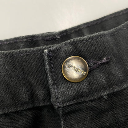 【中古品】【メンズ】 CARHARTT カーハート B136 BLK DOUBLE FRONT WASHED DUCK WORK PANT ブラック ダブルフロント ウォッシュド ダック ワークパンツ ズボン ボトムス 157-260515-ya-05-izu サイズ：32×30 カラー：BLACK 万代Net店