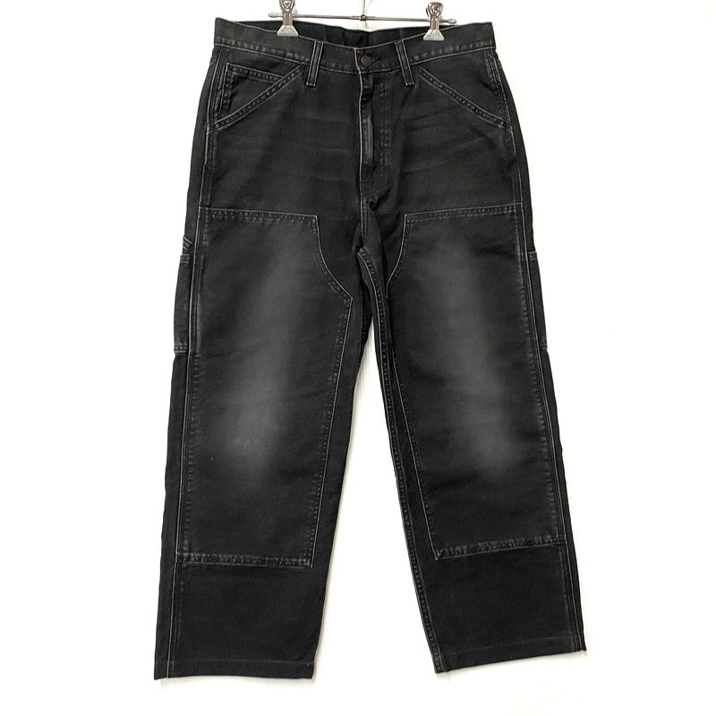 【中古品】【メンズ】 LEVI'S リーバイス PC9-A7367-0004 LOOSE STRAIGHT DOUBLE KNEE DENIM PANTS ルーズ ストレート ダブルニー デニム パンツ ズボン ボトムス 158-260515-ya-04-izu サイズ：32×32 カラー：BLACK 万代Net店