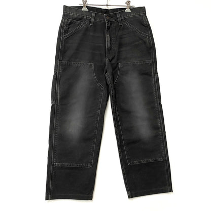 【中古品】【メンズ】 LEVI'S リーバイス PC9-A7367-0004 LOOSE STRAIGHT DOUBLE KNEE DENIM PANTS ルーズ ストレート ダブルニー デニム パンツ ズボン ボトムス 158-260515-ya-04-izu サイズ：32×32 カラー：BLACK 万代Net店