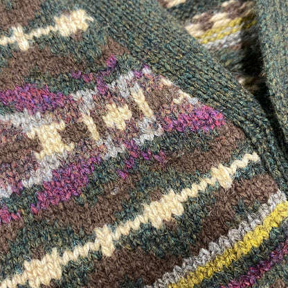 【中古品】【メンズ】 TOMMY HILFIGER トミーヒルフィガー NATIVE WOOL KNIT VEST ネイティブ ウール ニット ベスト トップス 146-260523-kh-04-izu サイズ：XL カラー：マルチ 万代Net店