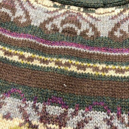 【中古品】【メンズ】 TOMMY HILFIGER トミーヒルフィガー NATIVE WOOL KNIT VEST ネイティブ ウール ニット ベスト トップス 146-260523-kh-04-izu サイズ：XL カラー：マルチ 万代Net店