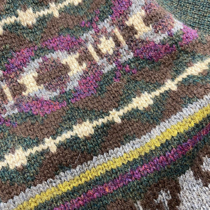 【中古品】【メンズ】 TOMMY HILFIGER トミーヒルフィガー NATIVE WOOL KNIT VEST ネイティブ ウール ニット ベスト トップス 146-260523-kh-04-izu サイズ：XL カラー：マルチ 万代Net店