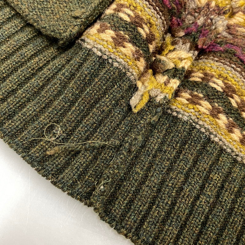【中古品】【メンズ】 TOMMY HILFIGER トミーヒルフィガー NATIVE WOOL KNIT VEST ネイティブ ウール ニット ベスト トップス 146-260523-kh-04-izu サイズ：XL カラー：マルチ 万代Net店