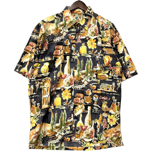 【中古品】【メンズ】 KAHALA カハラ COTTON ALOHA SHIRT コットン アロハシャツ HAWAII製 半袖 146-260610-as-04-izu サイズ：M カラー：マルチカラー 万代Net店