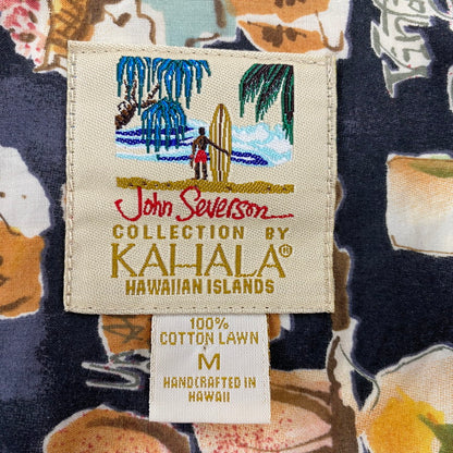 【中古品】【メンズ】 KAHALA カハラ COTTON ALOHA SHIRT コットン アロハシャツ HAWAII製 半袖 146-260610-as-04-izu サイズ：M カラー：マルチカラー 万代Net店