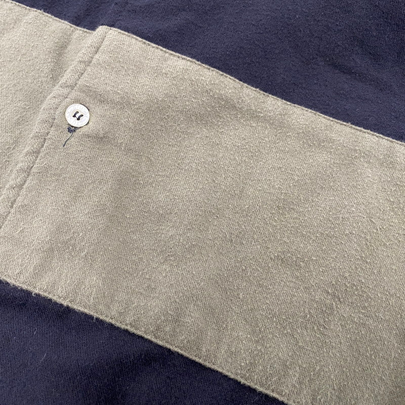 【中古品】【メンズ】 OLD STUSSY オールドステューシー USA製 SWITCHING スイッチング L/S SHIRT ロングスリーブ シャツ トップス 長袖 142-260512-ya-05-izu サイズ：M カラー：BLACK×OLIVE 万代Net店