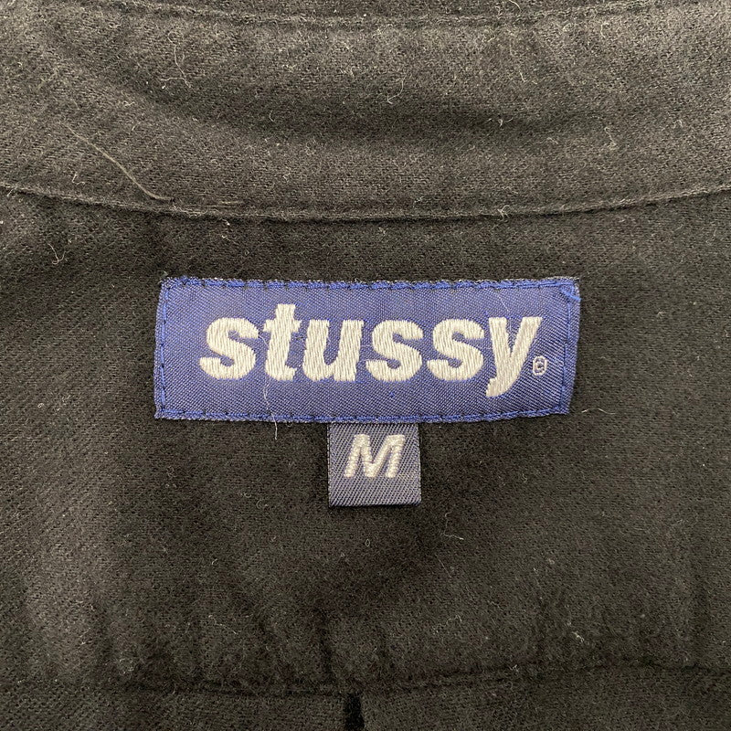 【中古品】【メンズ】 OLD STUSSY オールドステューシー USA製 SWITCHING スイッチング L/S SHIRT ロングスリーブ シャツ トップス 長袖 142-260512-ya-05-izu サイズ：M カラー：BLACK×OLIVE 万代Net店