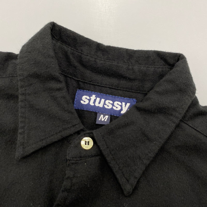 【中古品】【メンズ】 OLD STUSSY オールドステューシー USA製 SWITCHING スイッチング L/S SHIRT ロングスリーブ シャツ トップス 長袖 142-260512-ya-05-izu サイズ：M カラー：BLACK×OLIVE 万代Net店