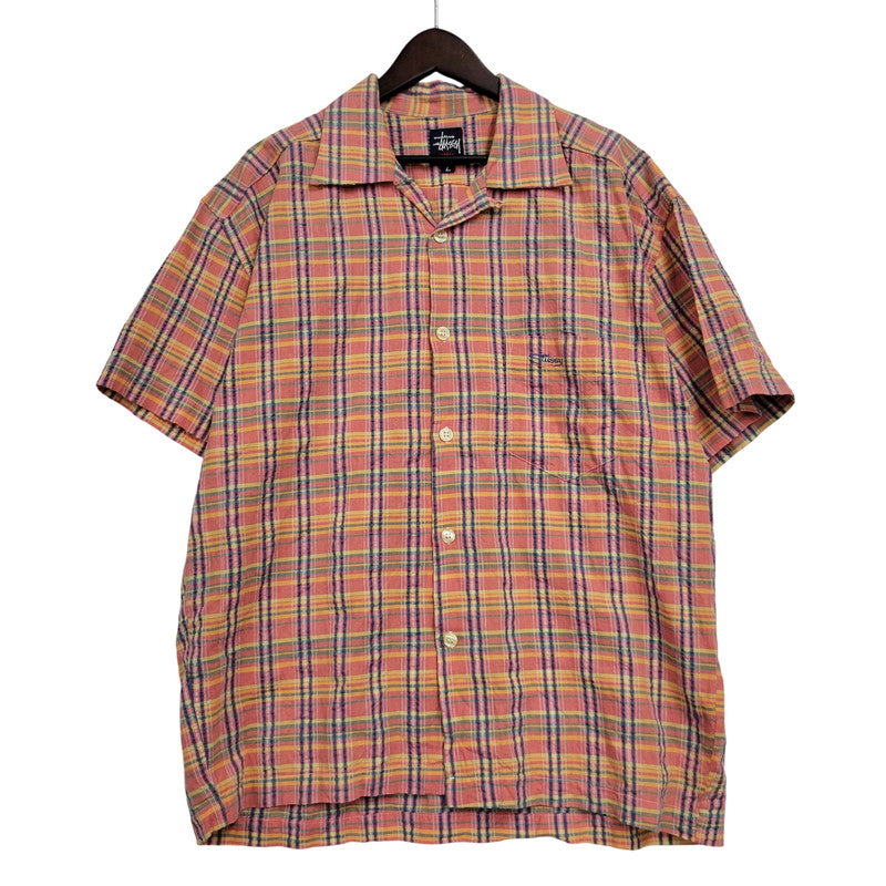中古品】【メンズ】 OLD STUSSY オールド ステューシー OPEN COLLAR