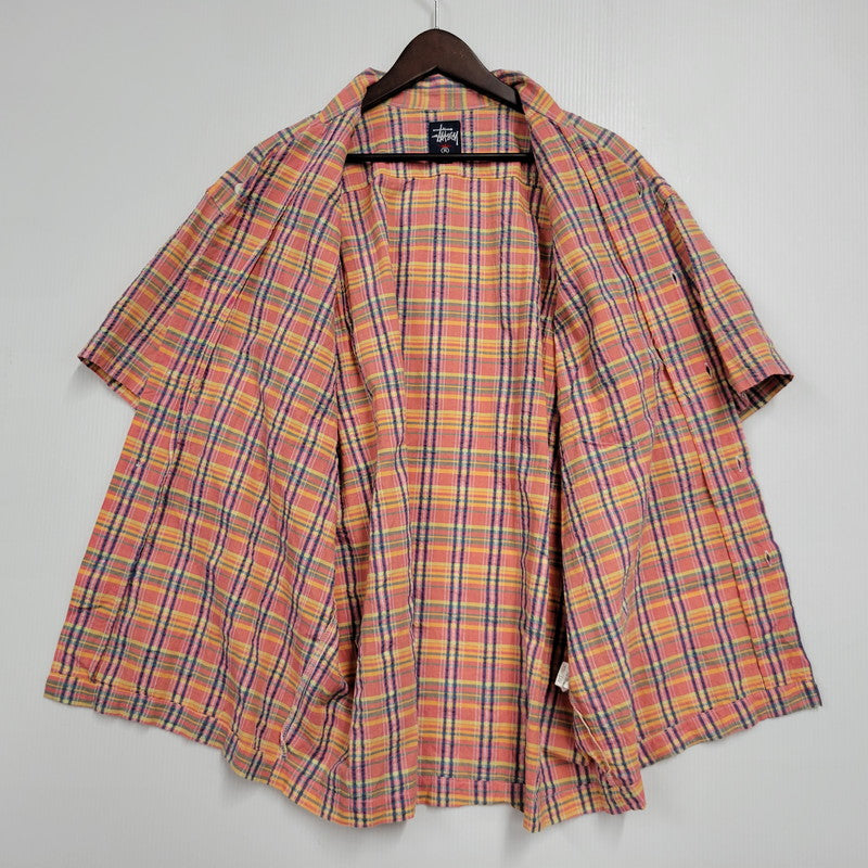 中古品】【メンズ】 OLD STUSSY オールド ステューシー OPEN COLLAR