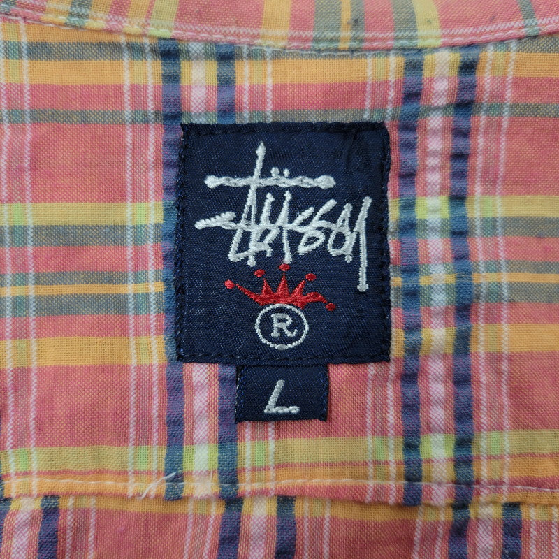 中古品】【メンズ】 OLD STUSSY オールド ステューシー OPEN COLLAR