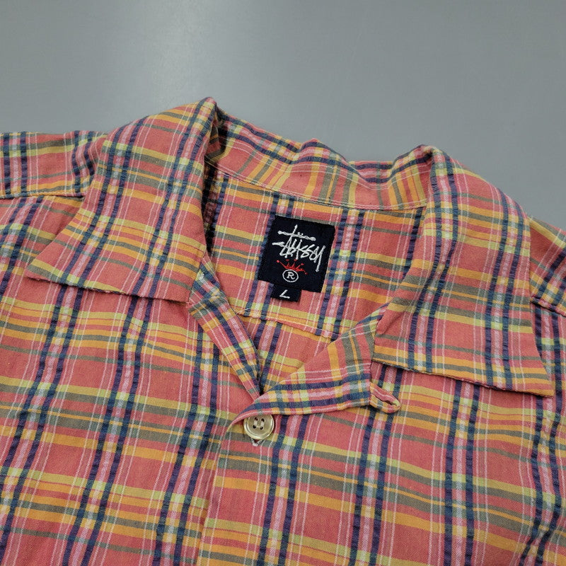 中古品】【メンズ】 OLD STUSSY オールド ステューシー OPEN COLLAR