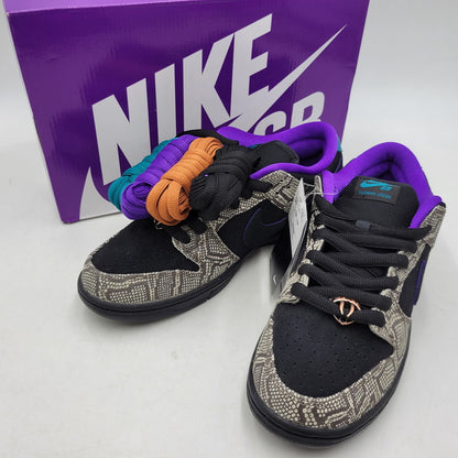 【中古美品】【メンズ】 NIKE SB ナイキエスビー × DASHAWN JORDAN ダショーン ジョーダン IB6208-200 DUNK LOW COPPERHEAD ダンク ロー コッパーヘッド スニーカー 靴 160-260513-kh-13-izu サイズ：27 カラー：STRING/BLACK-BRIGHT-SPRUCE 万代Net店
