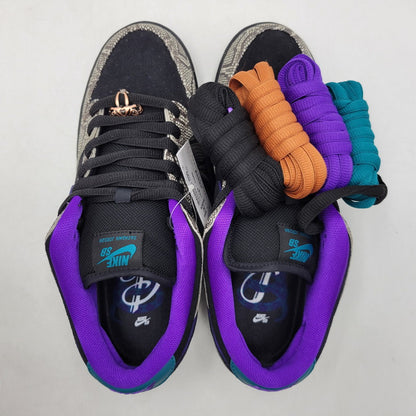 【中古美品】【メンズ】 NIKE SB ナイキエスビー × DASHAWN JORDAN ダショーン ジョーダン IB6208-200 DUNK LOW COPPERHEAD ダンク ロー コッパーヘッド スニーカー 靴 160-260513-kh-13-izu サイズ：27 カラー：STRING/BLACK-BRIGHT-SPRUCE 万代Net店