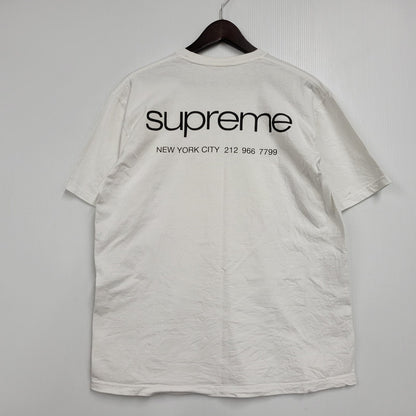 【中古品】【メンズ】 SUPREME シュプリーム 23AW NYC TEE ニューヨークシティ ティー トップス 半袖 149-260511-cs-21-izu サイズ：M カラー：ホワイト 万代Net店