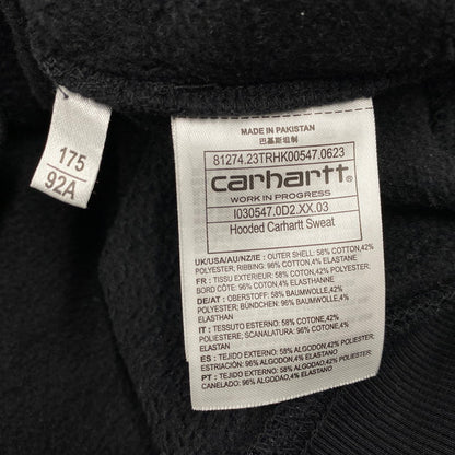 【中古品】【メンズ】 CARHARTT WIP カーハートダブリューアイピー I030547 HOODED CARHARTT SWEAT フーデッド カーハート スウェット トップス 142-260513-kh-04-izu サイズ：M カラー：ブラック 万代Net店