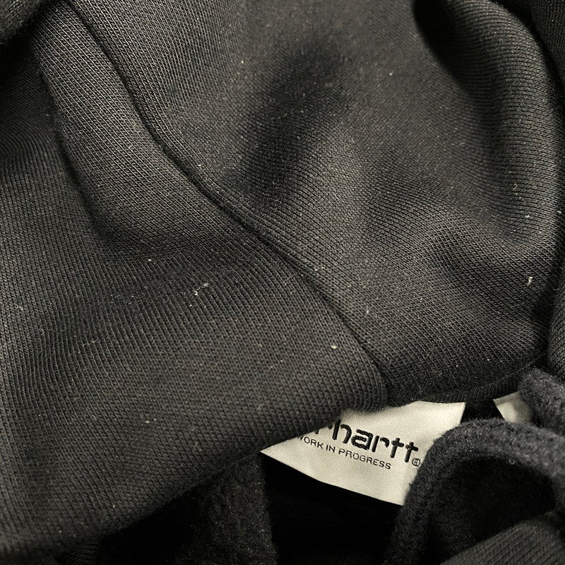 【中古品】【メンズ】 CARHARTT WIP カーハートダブリューアイピー I030547 HOODED CARHARTT SWEAT フーデッド カーハート スウェット トップス 142-260513-kh-04-izu サイズ：M カラー：ブラック 万代Net店
