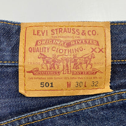 【中古品】【メンズ】 LEVI'S リーバイス 501 刻印553 USA製 90’S DENIM PANTS デニム パンツ ズボン ボトムス 157-260515-ya-02-izu サイズ：30×32 カラー：インディゴ 万代Net店
