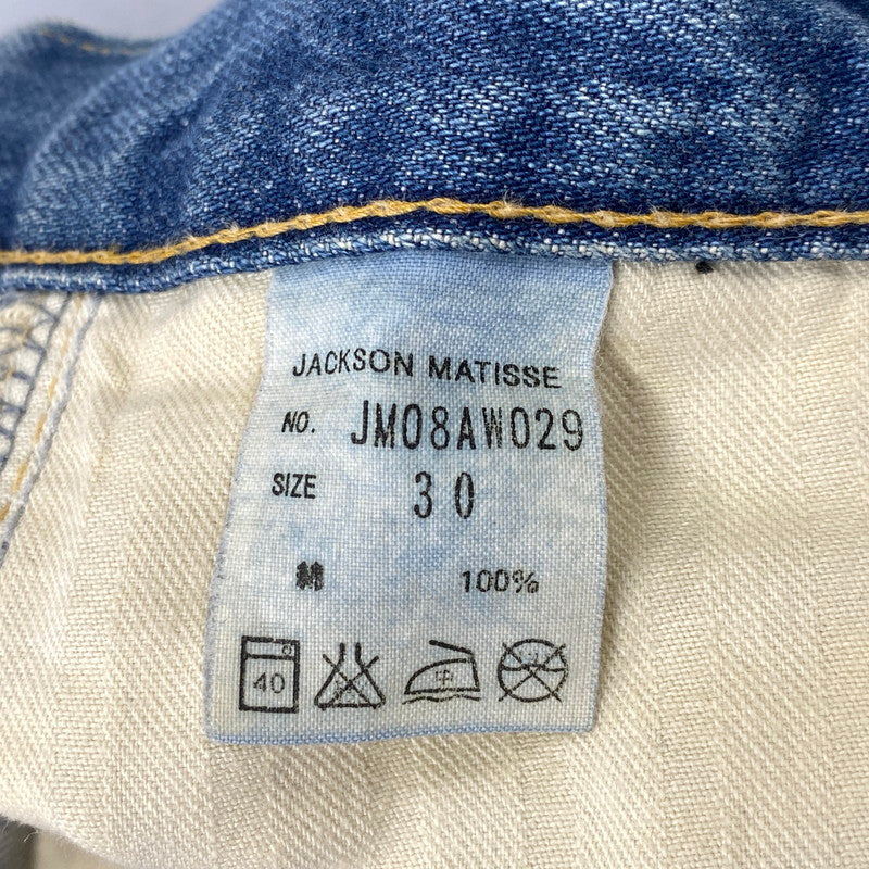 【中古品】【メンズ】 JACKSON MATISSE ジャクソンマティス JM08AW029 646 DAMAGE DENIM PANTS ダメージ デニム パンツ ズボン ボトムス 156-260714-ya-20-izu サイズ：30 カラー：ライトインディゴ 万代Net店