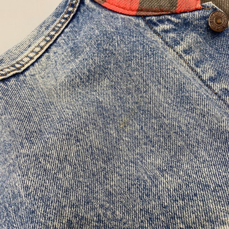 【現状渡し品】【メンズ】 Levi's リーバイス CHECK LINER 4TH DENIM JACKET 70417-0819 チェックライナー デニムジャケット 刻印527 USA製 アウター 146-260516-as-08-izu サイズ：M カラー：インディゴ 万代Net店