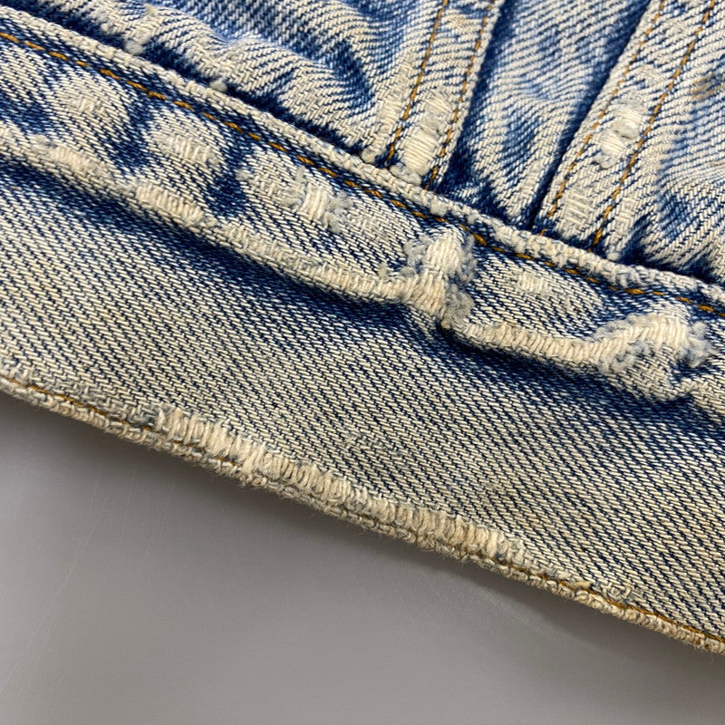 【現状渡し品】【メンズ】 Levi's リーバイス CHECK LINER 4TH DENIM JACKET 70417-0819 チェックライナー デニムジャケット 刻印527 USA製 アウター 146-260516-as-08-izu サイズ：M カラー：インディゴ 万代Net店