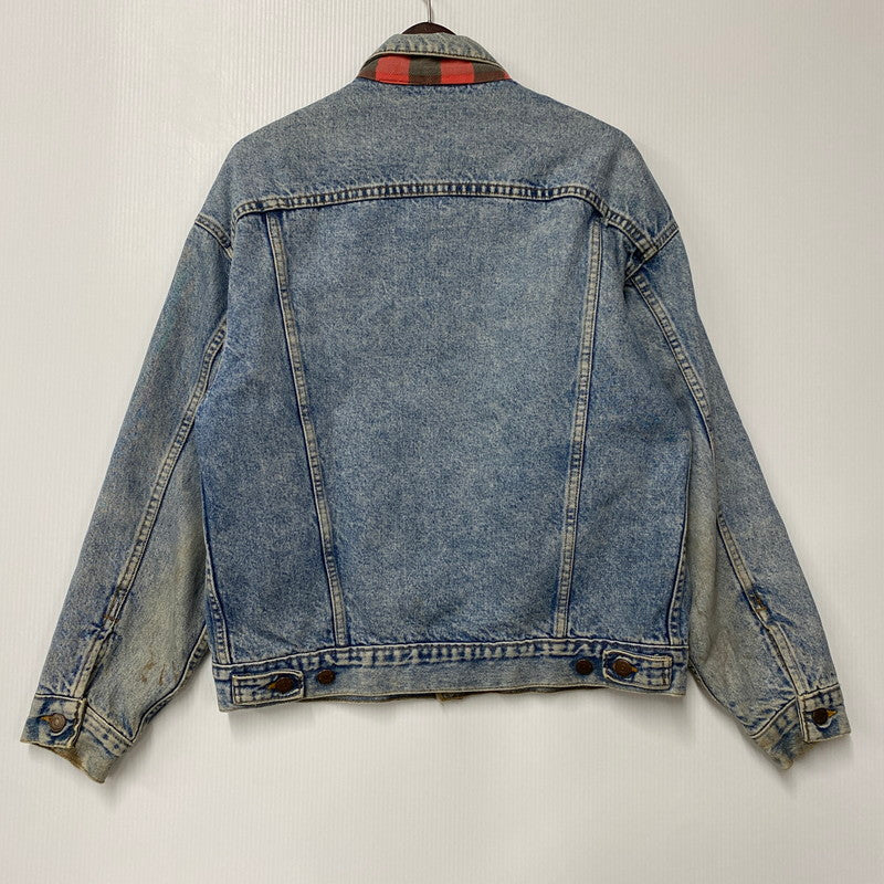 【現状渡し品】【メンズ】 Levi's リーバイス CHECK LINER 4TH DENIM JACKET 70417-0819 チェックライナー デニムジャケット 刻印527 USA製 アウター 146-260516-as-08-izu サイズ：M カラー：インディゴ 万代Net店